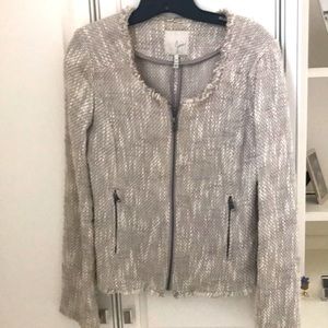 Pretty neutral light blazer. Oyster color, by Joie!